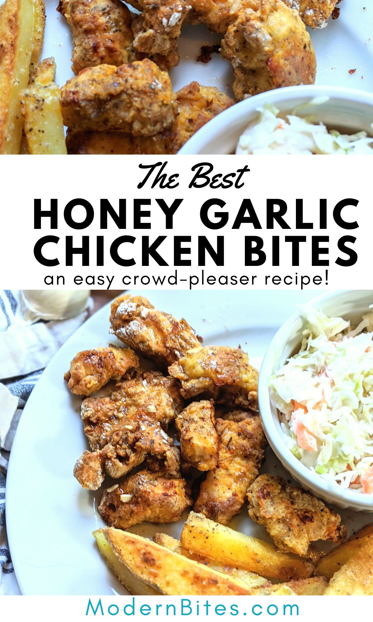 garlic honey chicken bites recipe easy oven baked chicken bites