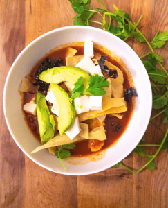 Tortilla Soup with Rotisserie Chicken