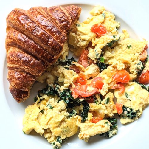 kale scrambled eggs recipe with croissants trendy kale recipes easy kale recipes for breakfast