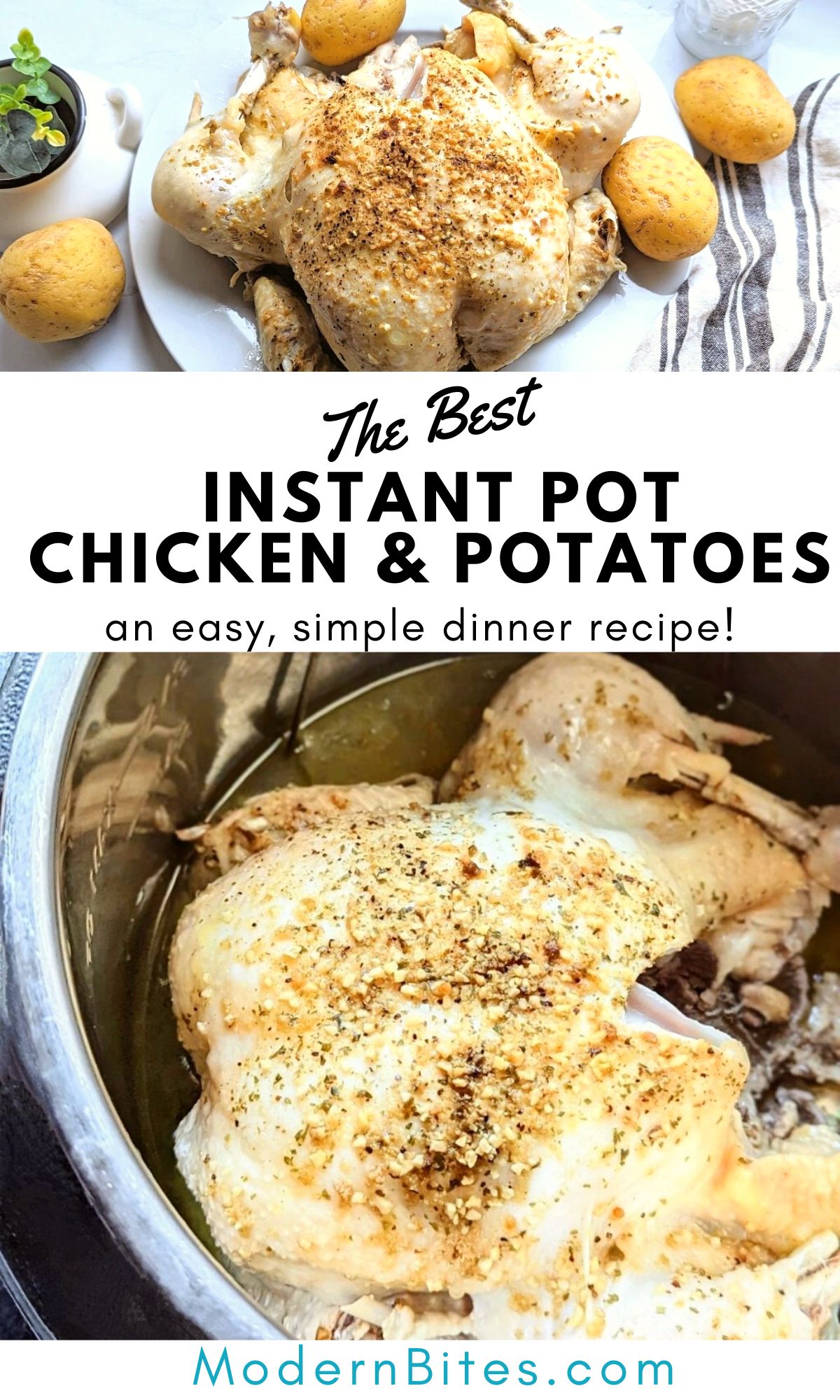 instant pot whole chicken and potatoes recipe one pot pressure cooker chicken dinners