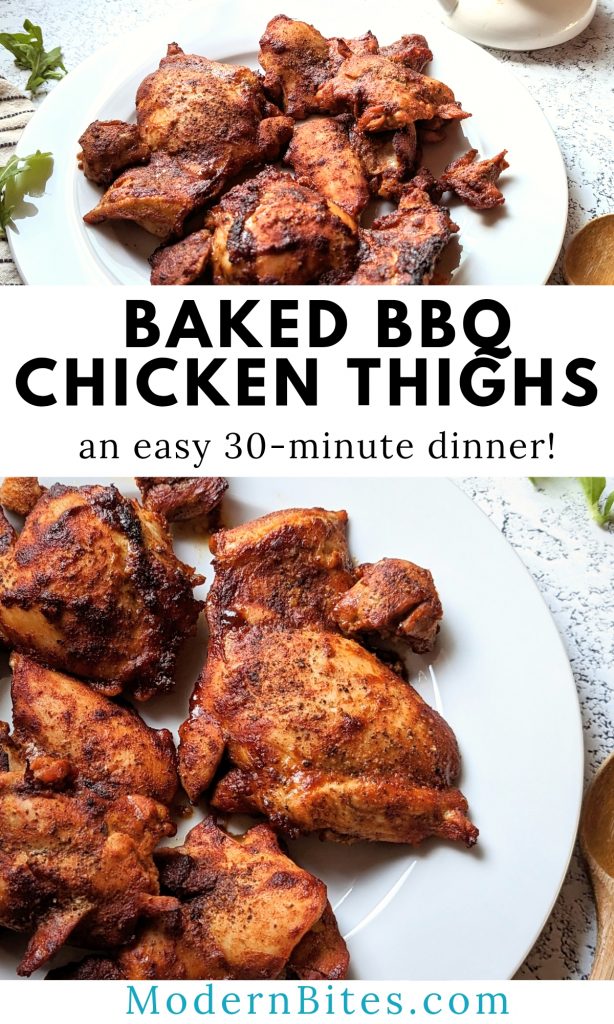 baked bbq chicken thighs recipe oven chicken dinner ideas sheet pan chicken thighs