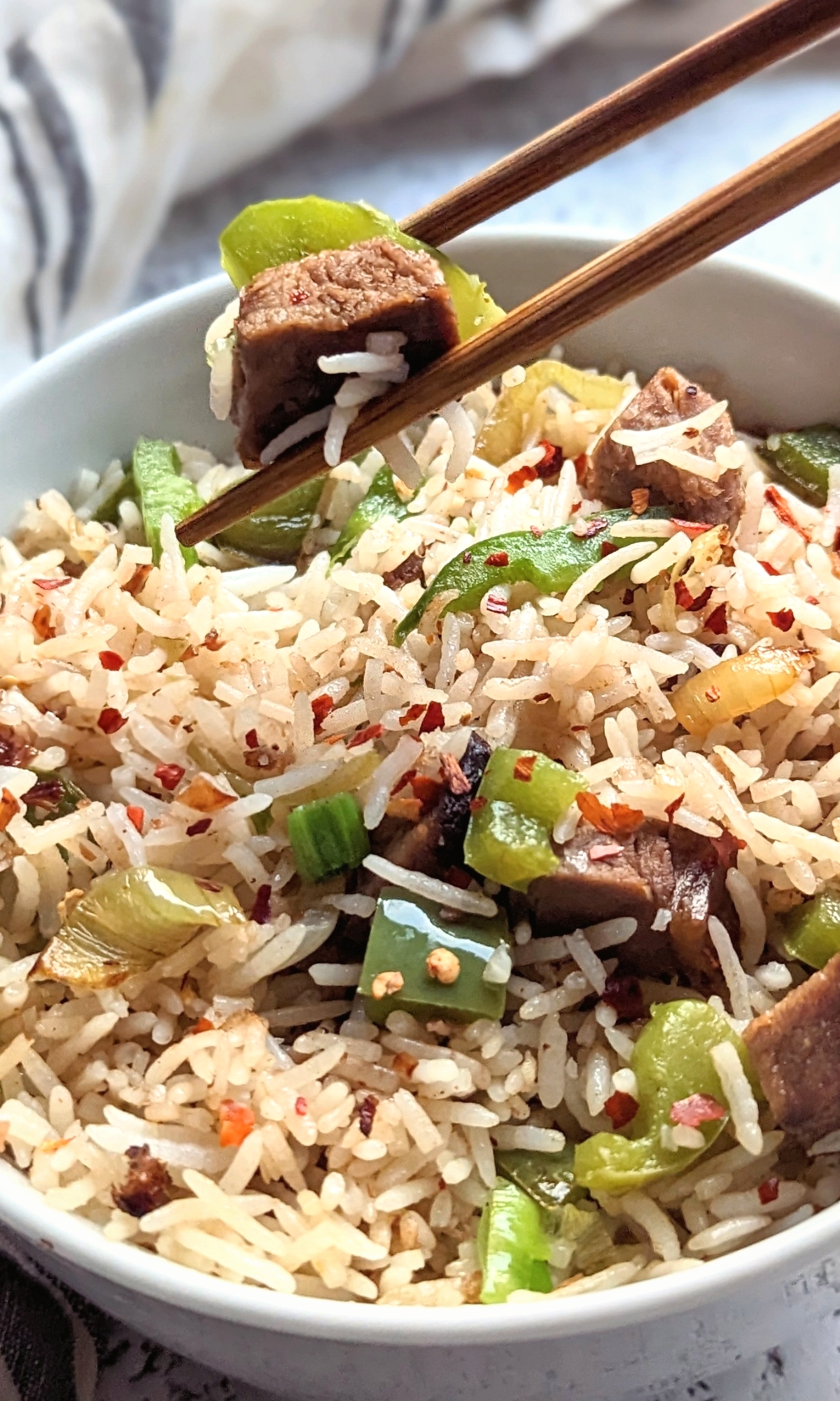 rice and brisket recipe easy brisket fried rice recipe with beef and meat and peppers