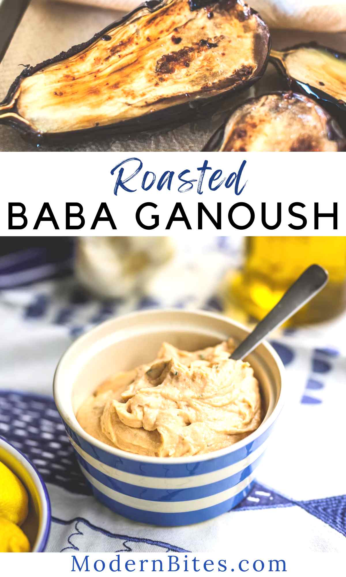 baba ganoush with roasted eggplant recipe easy homemade dip