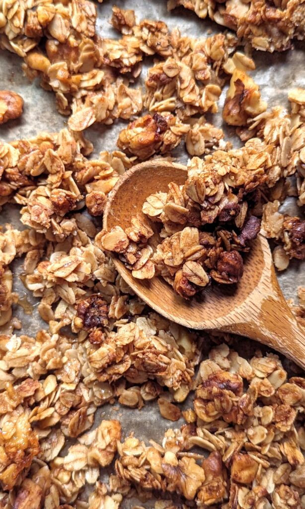 air fried granola easy air fryer breakfast ideas how to make granola air fryer recipe with parchment paper or a liner