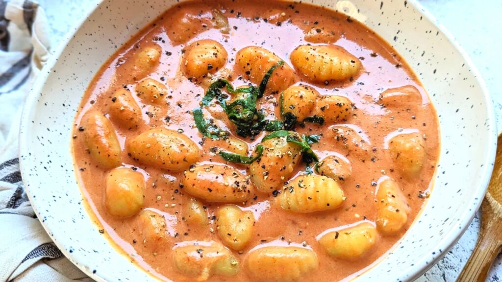 creamy gnocchi tomato soup recipe with pasta basil and black pepper italian soups with gnocchi