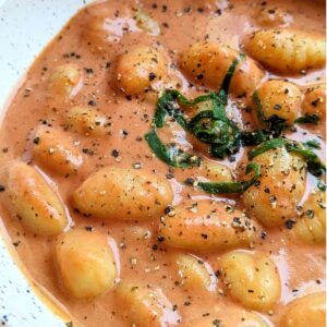 Creamy Tomato Soup with Gnocchi Recipe (Vegetarian)