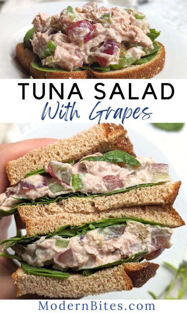 high protein tuna salad with fruit easy work from home lunches modern tuna salad tiktok viral tuna salad recipe