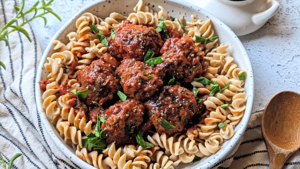 elk pasta and meatballs recipe easy elk dinner ideas family favorite recipes with ground elk meat