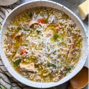 pastina and chicken soup recipe easy pastina soup with chicken breast and parmesan cheese