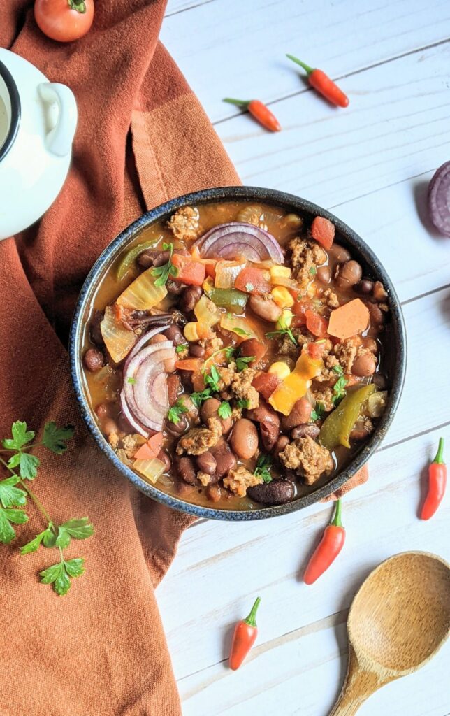 sirloin chili recipe with onions bell peppers and beans