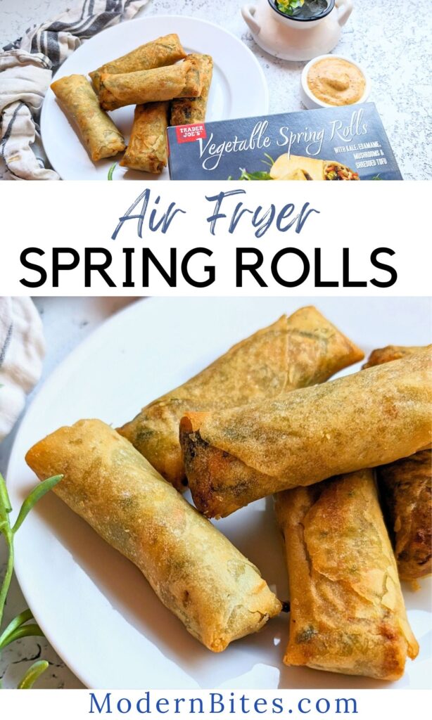 air fryer spring rolls from trader joe's vegan recipes in the air fryer