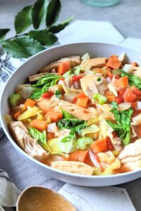 Cabbage Soup with Chicken Recipe (High Protein)
