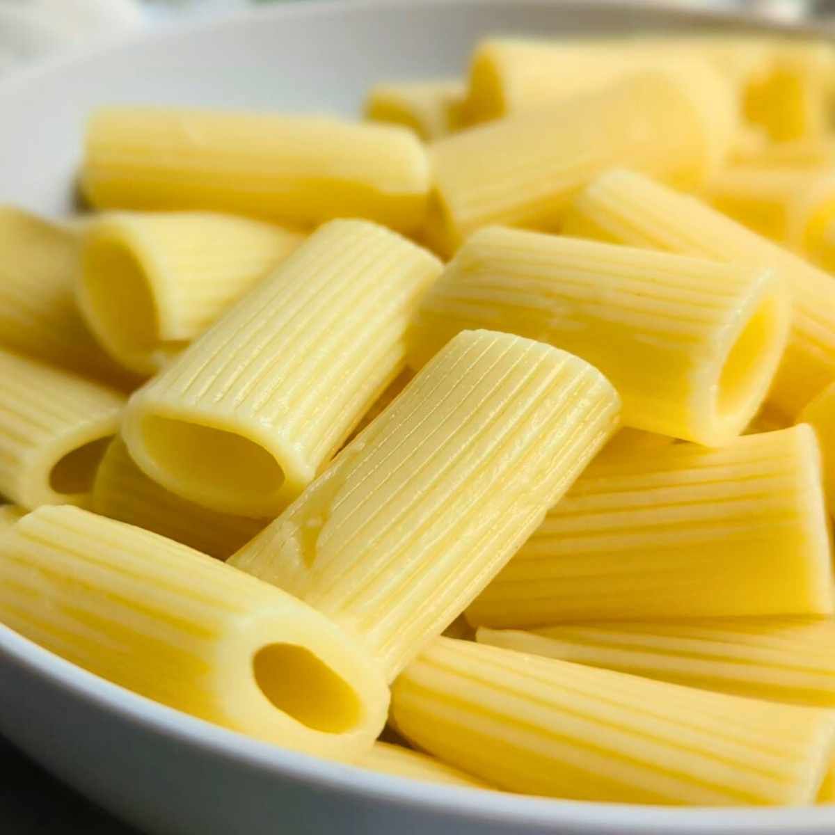 cooked noodles in a pot waiting for sauce.