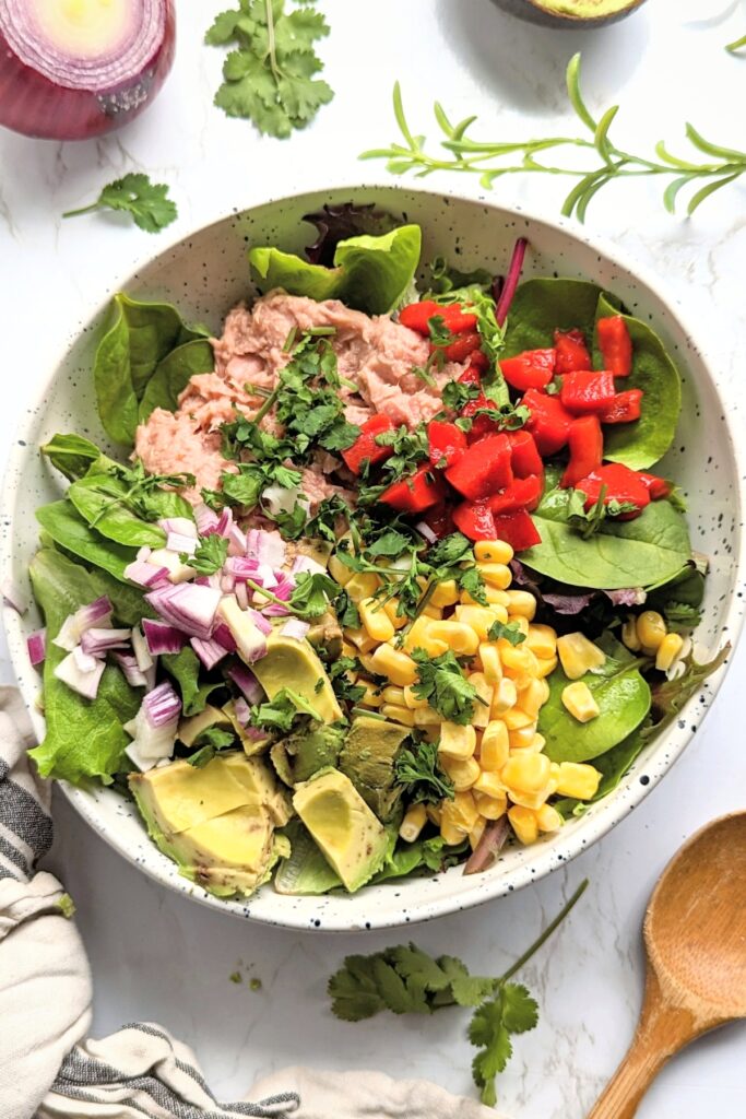 avocado-mexican-tuna-salad-recipe-with-tomatoes-and-salsa