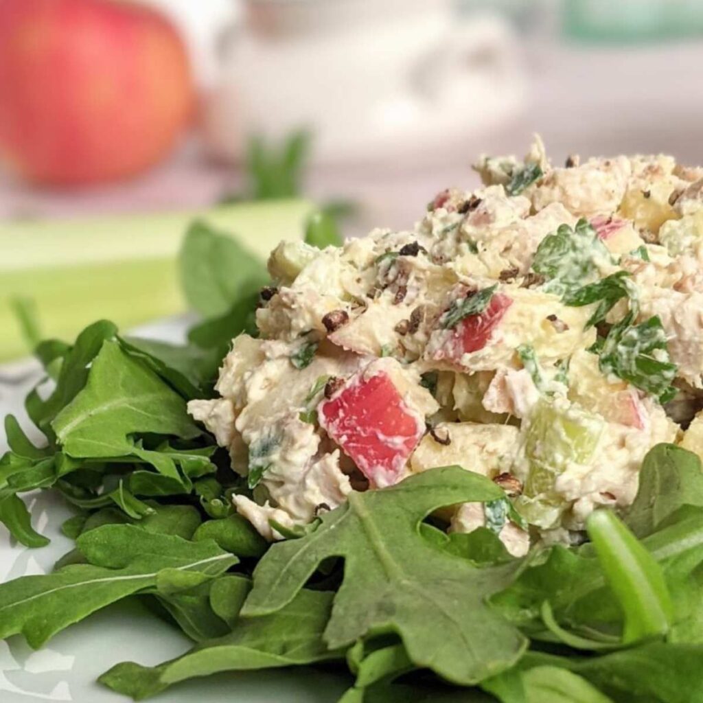 leftover turkey salad without mayo recipe how to make turkey salad without mayonnaise greek yogurt turkey salad with apples and walnuts recipe thanksgiving leftovers low fat