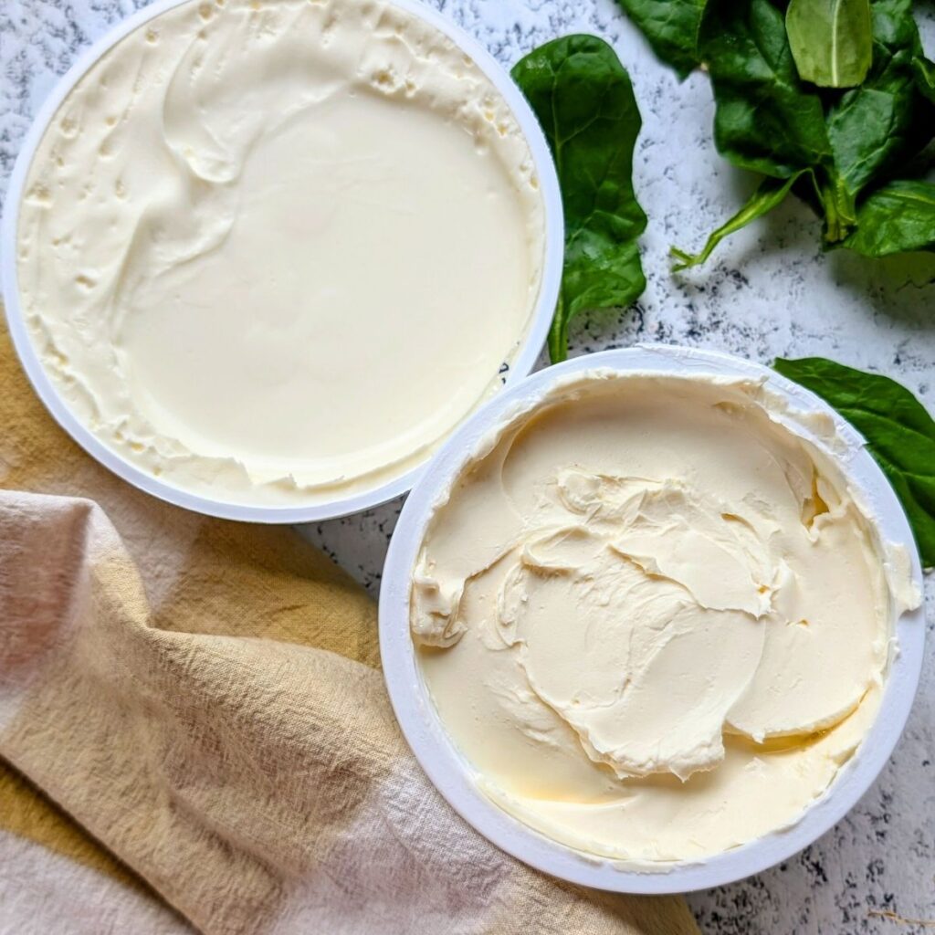 room temperature mascarpone cheese and cream cheese to make italian artichoke dip