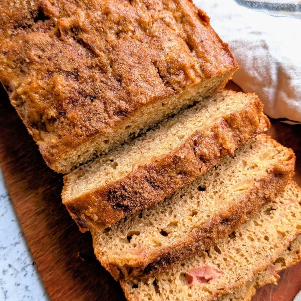 cake mix apple pie bread recipe loaf cake with apple pie filling.