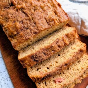 cake mix apple pie bread recipe loaf cake with apple pie filling.